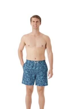Member's Mark Mens Resort Swim Trunk, Performance Boxer Brief Liner
